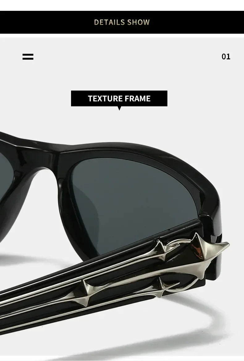 Cat Eye Sunglasses Rivet Star Sunglasses