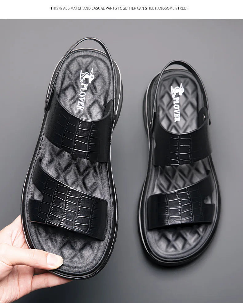 Men’s Designer Leather Sandals – Summer Shoes
