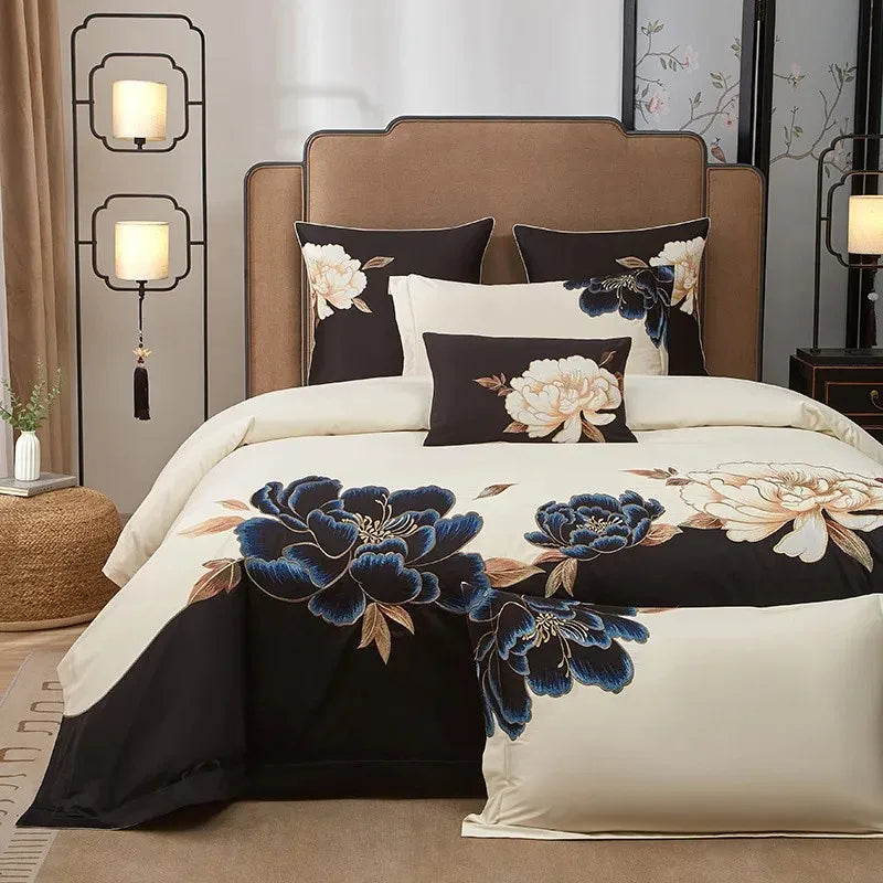 Luxurious Oriental Embroidery 600TC Egyptian Cotton