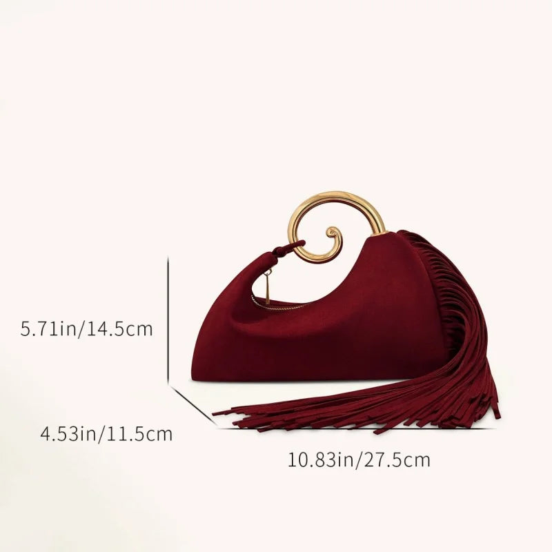 Trendy Horsetail Tassel French Women’s Handbag
