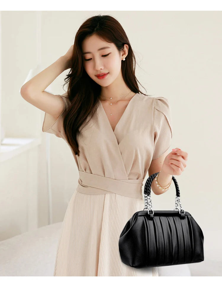 Premium Large Leather Women’s Vintage Tote Bag