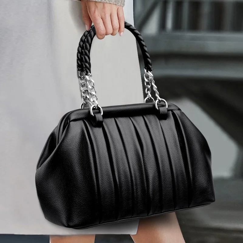 Premium Large Leather Women’s Vintage Tote Bag