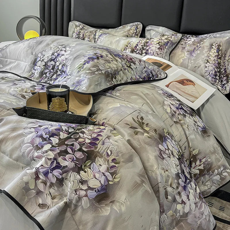 Elegant  Floral Vibrant Bedding Set