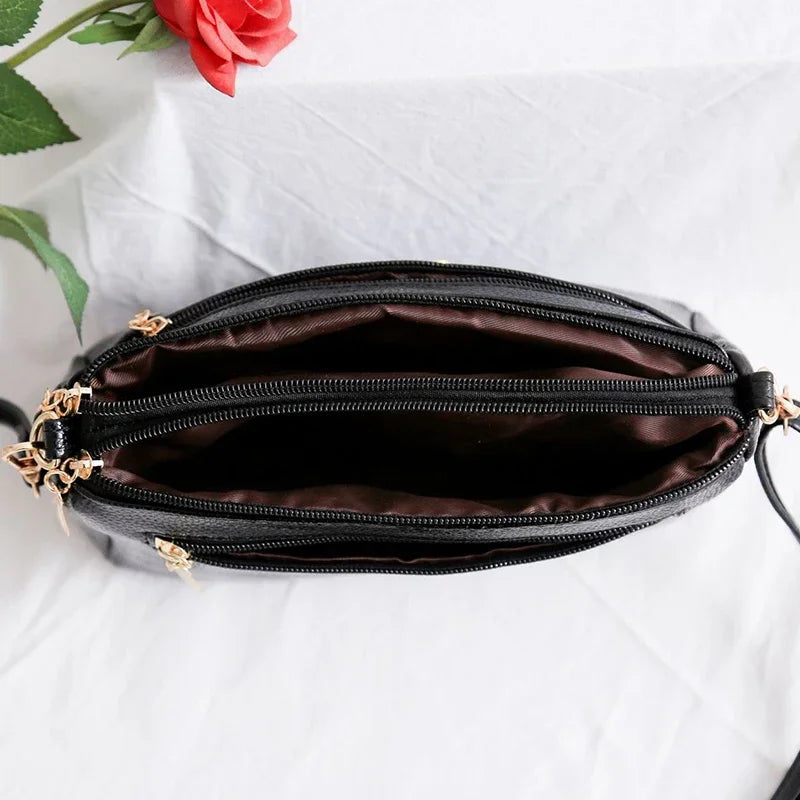 Elegant  PU Synthetic Leather Crossbody Bag